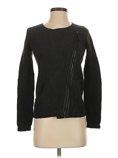 Pre-owned Max Studio Cardigan Sweater In Black