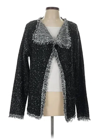 Pre-owned Max Studio Cardigan Sweater In Black