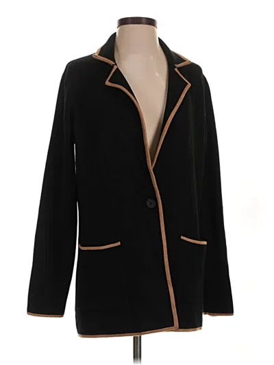 Pre-owned Max Studio Cardigan Sweater In Black