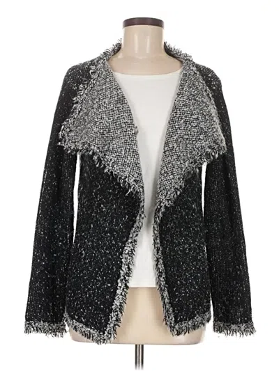 Pre-owned Max Studio Cardigan Sweater In Black