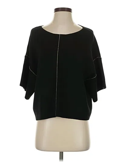 Pre-owned Max Studio Cardigan Sweater In Black