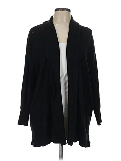 Pre-owned Max Studio Cardigan Sweater In Black