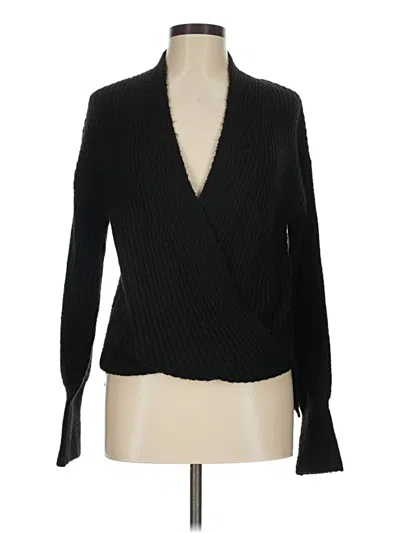 Pre-owned Max Studio Cardigan Sweater In Black