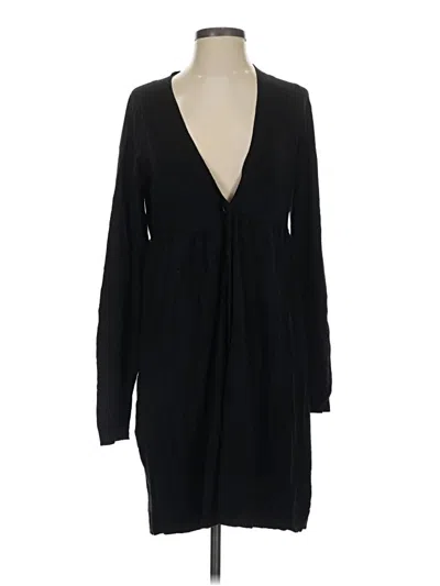 Pre-owned Max Studio Cardigan Sweater In Black