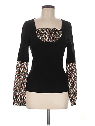Pre-owned Max Studio Cardigan Sweater In Black