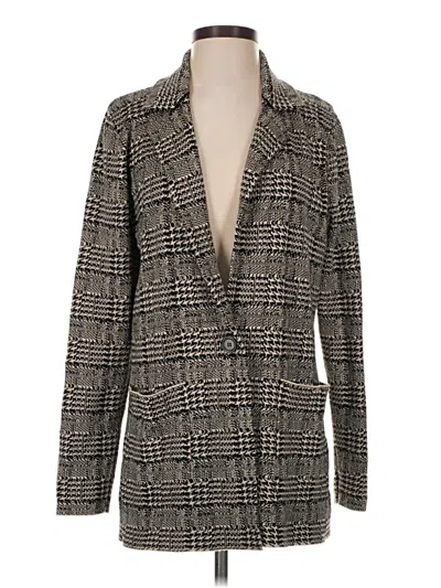 Pre-owned Max Studio Cardigan Sweater In Black
