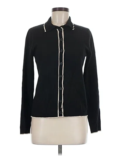 Pre-owned Max Studio Cardigan Sweater In Black