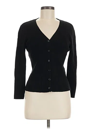 Pre-owned Max Studio Cardigan Sweater In Black