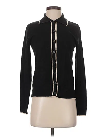 Pre-owned Max Studio Cardigan Sweater In Black