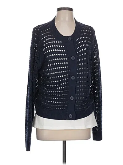 Pre-owned Max Studio Cardigan Sweater In Blue