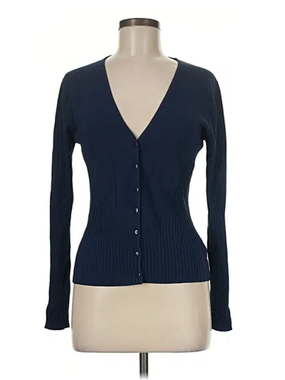 Pre-owned Max Studio Cardigan Sweater In Blue