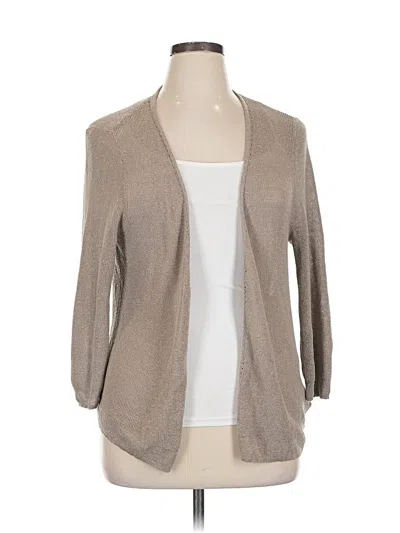 Pre-owned Max Studio Cardigan Sweater In Brown