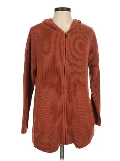 Pre-owned Max Studio Cardigan Sweater In Brown