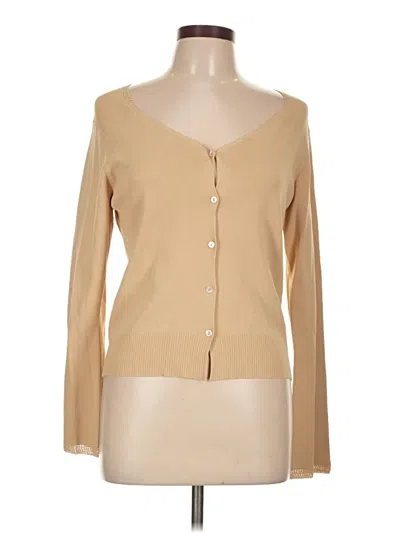 Pre-owned Max Studio Cardigan Sweater In Brown