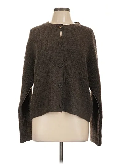 Pre-owned Max Studio Cardigan Sweater In Brown