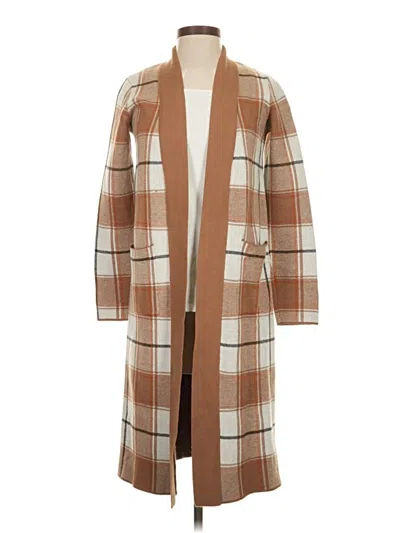 Pre-owned Max Studio Cardigan Sweater In Brown