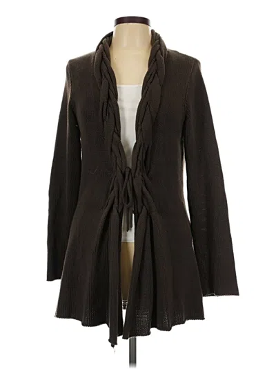 Pre-owned Max Studio Cardigan Sweater In Brown