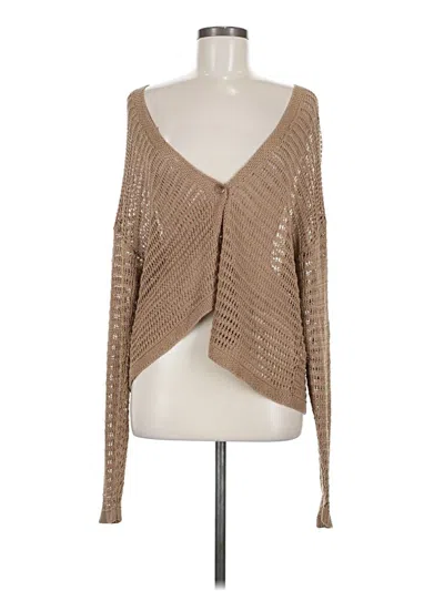 Pre-owned Max Studio Cardigan Sweater In Brown