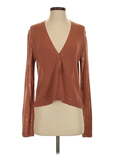 Pre-owned Max Studio Cardigan Sweater In Brown