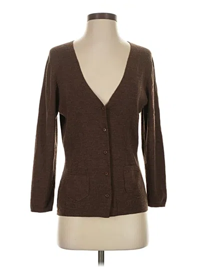 Pre-owned Max Studio Cardigan Sweater In Brown