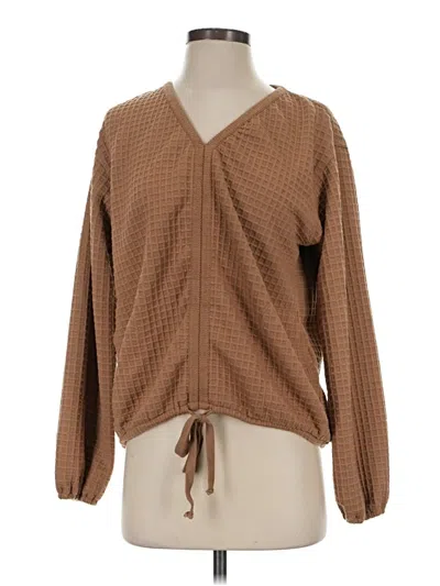 Pre-owned Max Studio Cardigan Sweater In Brown