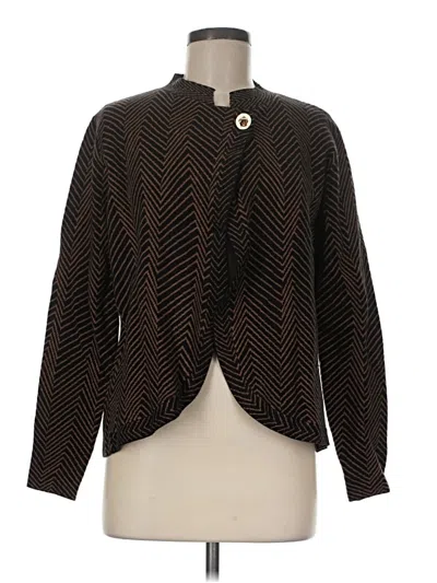 Pre-owned Max Studio Cardigan Sweater In Brown