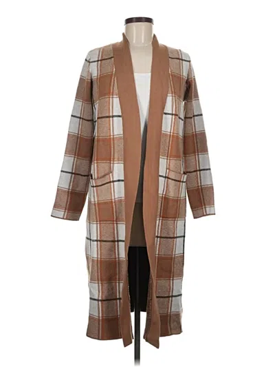 Pre-owned Max Studio Cardigan Sweater In Brown