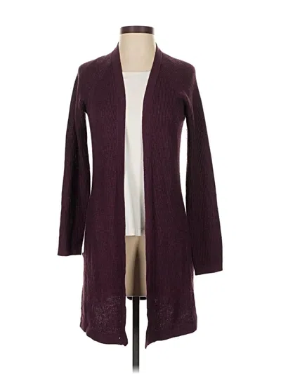 Pre-owned Max Studio Cardigan Sweater In Burgundy