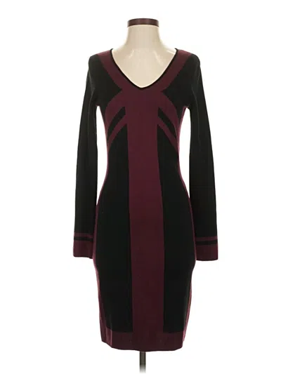 Pre-owned Max Studio Cardigan Sweater In Burgundy