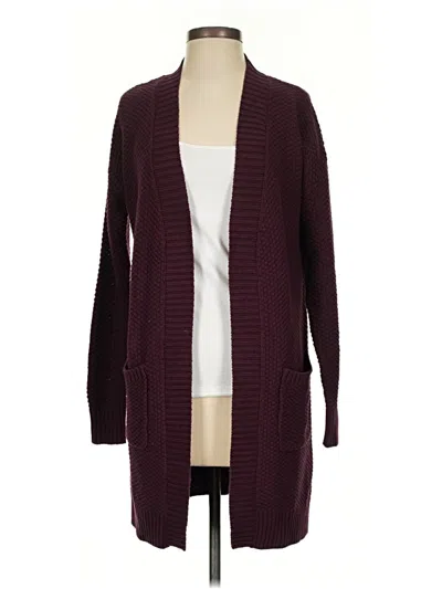 Pre-owned Max Studio Cardigan Sweater In Burgundy