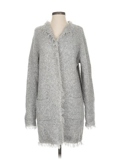 Pre-owned Max Studio Cardigan Sweater In Gray