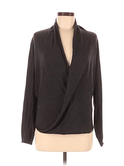 Pre-owned Max Studio Cardigan Sweater In Gray