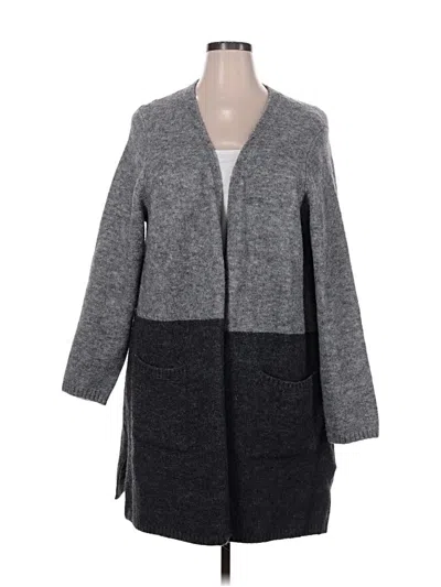 Pre-owned Max Studio Cardigan Sweater In Gray