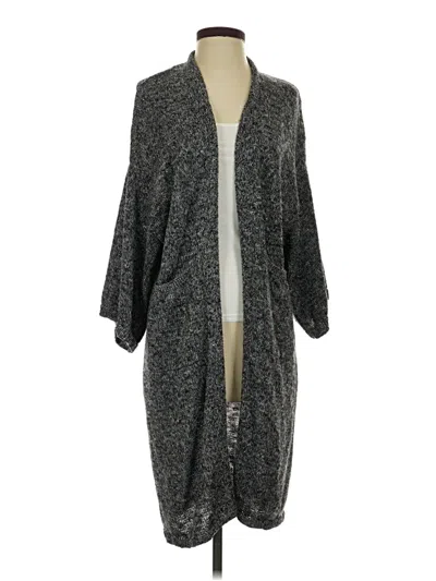 Pre-owned Max Studio Cardigan Sweater In Gray