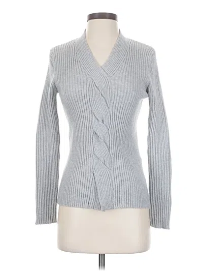 Pre-owned Max Studio Cardigan Sweater In Gray