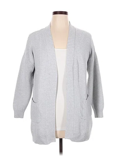 Pre-owned Max Studio Cardigan Sweater In Gray