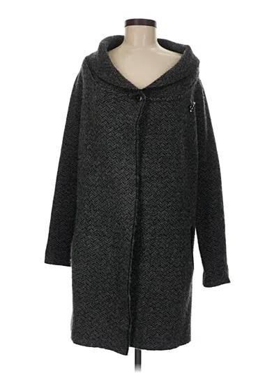 Pre-owned Max Studio Cardigan Sweater In Gray