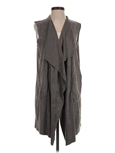 Pre-owned Max Studio Cardigan Sweater In Gray