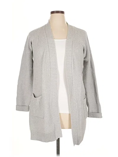 Pre-owned Max Studio Cardigan Sweater In Gray