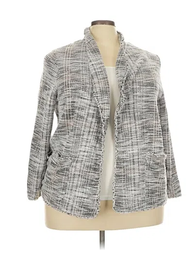 Pre-owned Max Studio Cardigan Sweater In Gray