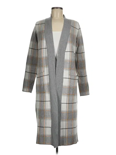 Pre-owned Max Studio Cardigan Sweater In Gray