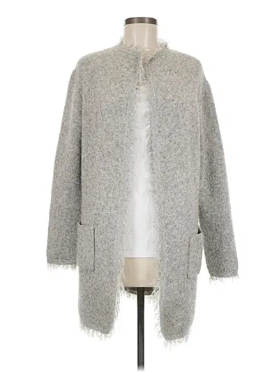 Pre-owned Max Studio Cardigan Sweater In Gray