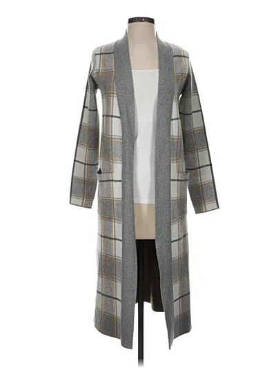 Pre-owned Max Studio Cardigan Sweater In Gray