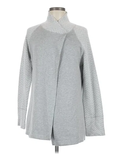 Pre-owned Max Studio Cardigan Sweater In Gray