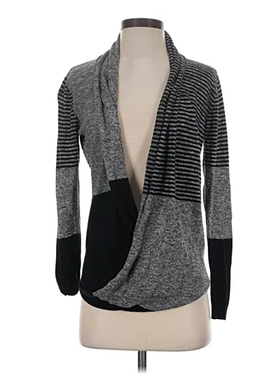 Pre-owned Max Studio Cardigan Sweater In Gray