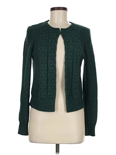 Pre-owned Max Studio Cardigan Sweater In Green