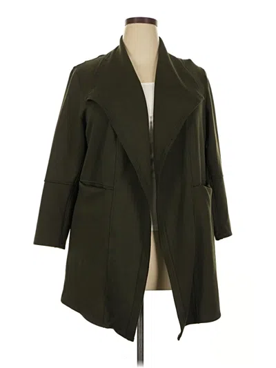 Pre-owned Max Studio Cardigan Sweater In Green