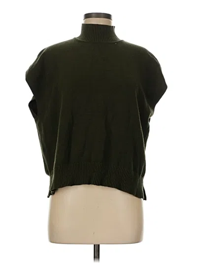 Pre-owned Max Studio Cardigan Sweater In Green