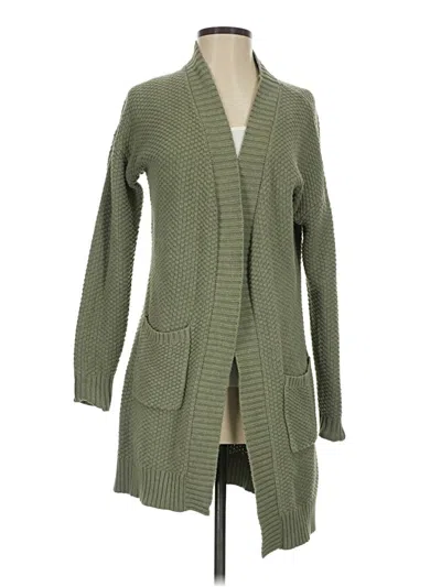 Pre-owned Max Studio Cardigan Sweater In Green