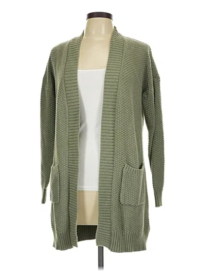 Pre-owned Max Studio Cardigan Sweater In Green